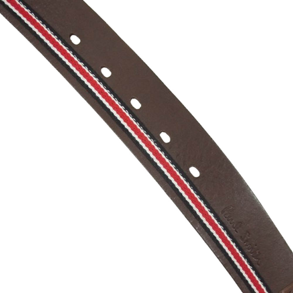 Paul Smith ポール・スミス レザー ベルト ブラウン系【中古】