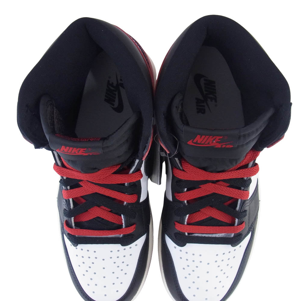 NIKE ナイキ DZ5485-106 Air Jordan 1 Retro High OG Black Toe Reimagined エアジョーダン 1 レトロ ハイ OG ブラック トゥ リイマジンド ブラック系 エンジ系 ホワイト系 26cm【極上美品】【中古】