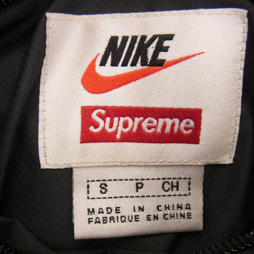 Supreme シュプリーム 21SS DB0494-010 × NIKE Reversible Puffy Jacket ナイキ スネークロゴ リバーシブル パフィー 中綿 ジャケット ブラック系 S【中古】