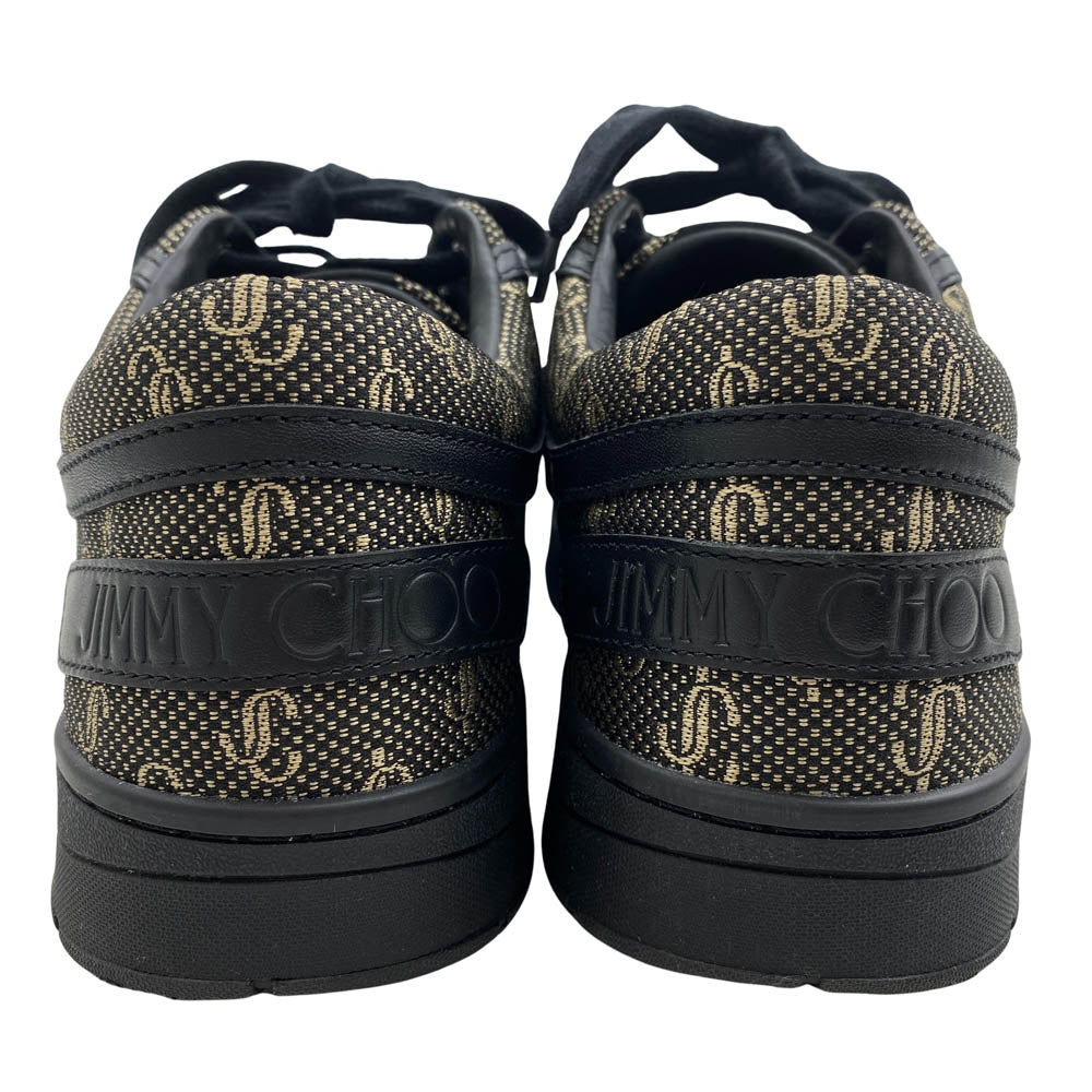 JIMMY CHOO ジミーチュウ HAWAII/M NBN ハワイ ローカット スニーカー ブラック系 41【美品】【中古】