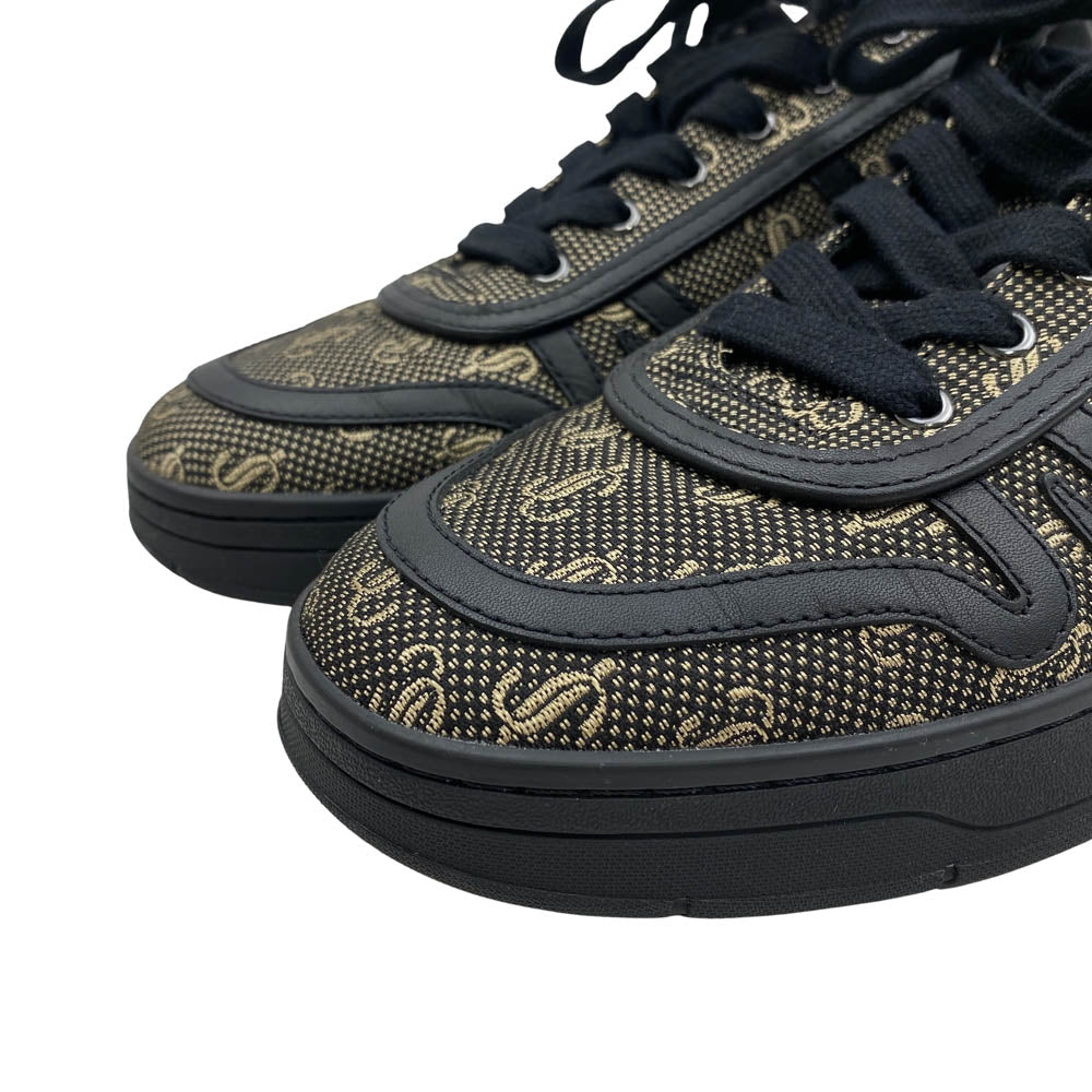 JIMMY CHOO ジミーチュウ HAWAII/M NBN ハワイ ローカット スニーカー ブラック系 41【美品】【中古】