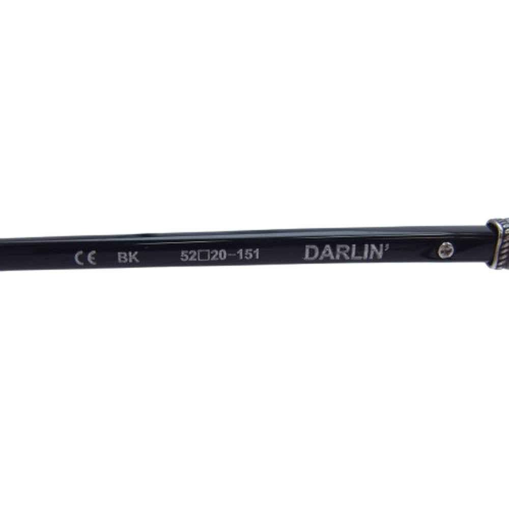 CHROME HEARTS クロムハーツ（原本無） ユナイテッドアローズ購入冊子付属 DARLIN アイウェア 眼鏡 メガネ ブラック系 52□20-151【美品】【中古】
