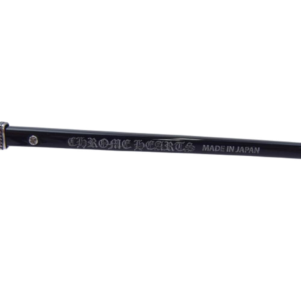 CHROME HEARTS クロムハーツ（原本無） ユナイテッドアローズ購入冊子付属 DARLIN アイウェア 眼鏡 メガネ ブラック系 52□20-151【美品】【中古】