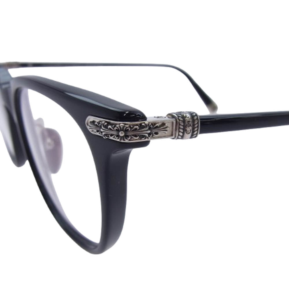 CHROME HEARTS クロムハーツ（原本無） ユナイテッドアローズ購入冊子付属 DARLIN アイウェア 眼鏡 メガネ ブラック系 52□20-151【美品】【中古】