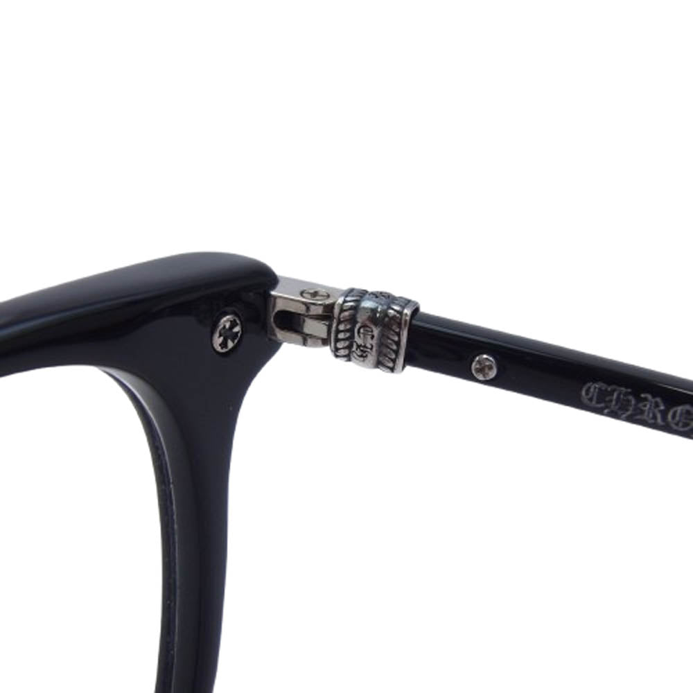 CHROME HEARTS クロムハーツ（原本無） ユナイテッドアローズ購入冊子付属 DARLIN アイウェア 眼鏡 メガネ ブラック系 52□20-151【美品】【中古】