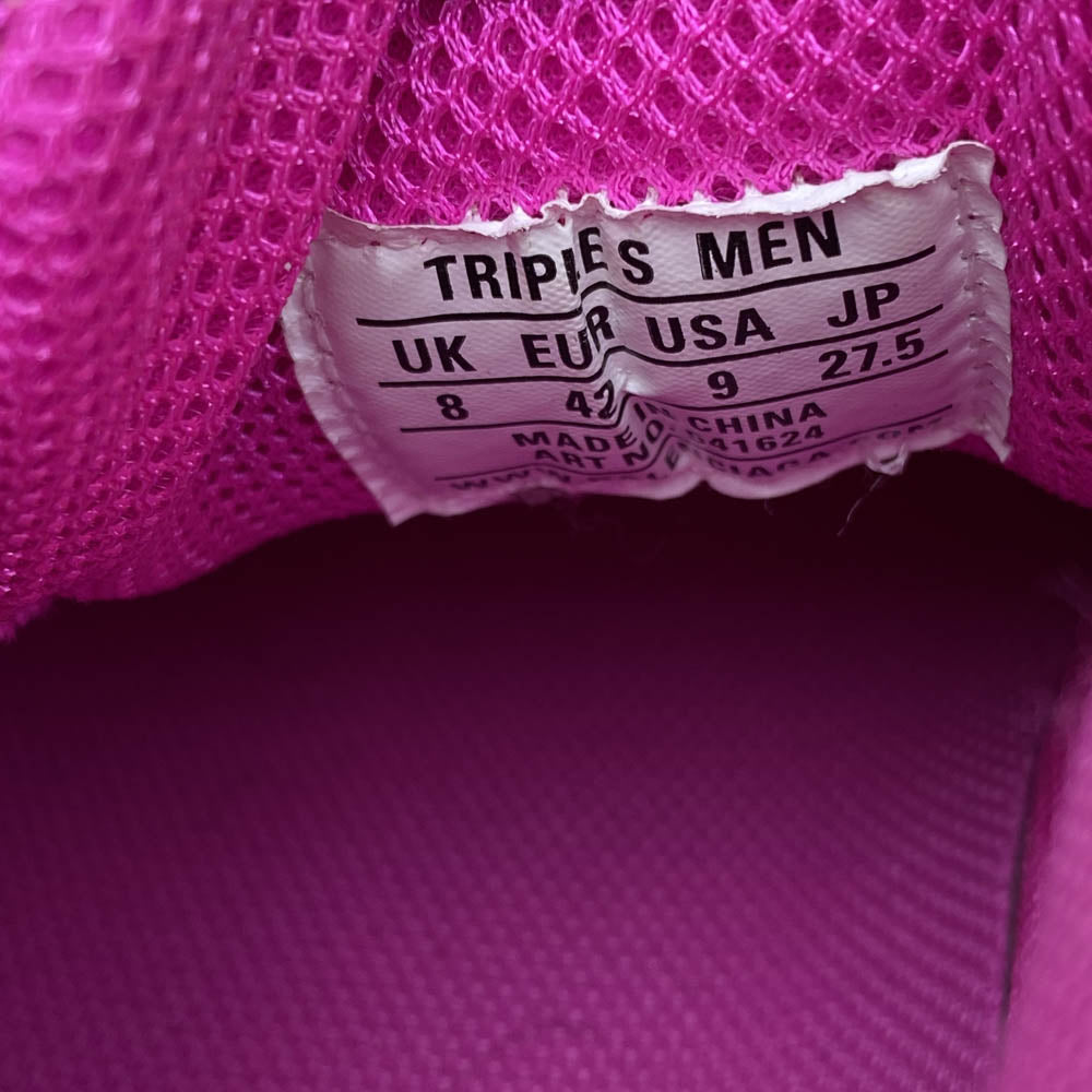 BALENCIAGA バレンシアガ 541624 TRIPLE S トリプルエス クリアソール スニーカー ピンク系 42(27.5cm)【極上美品】【中古】