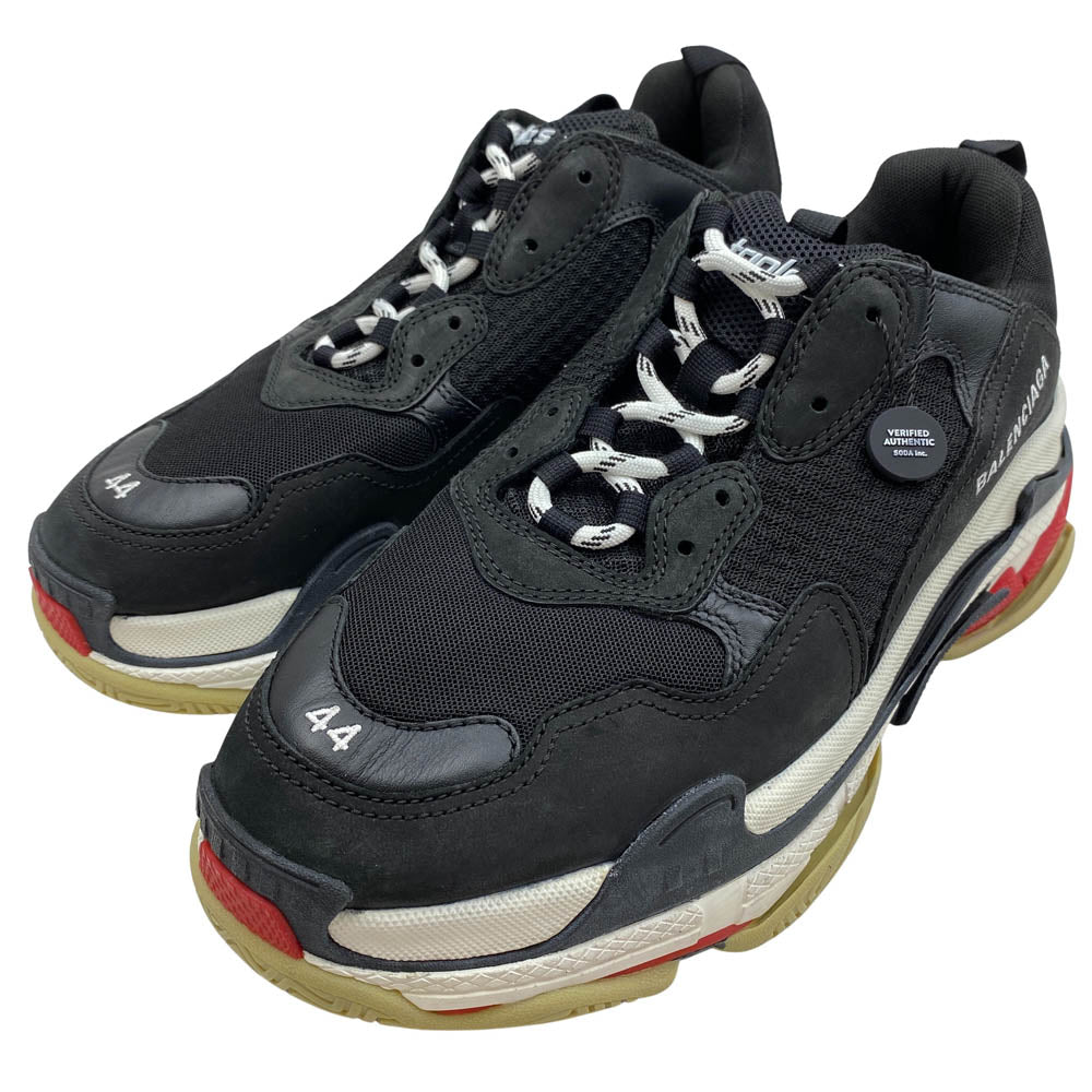 BALENCIAGA バレンシアガ 533882 TRIPLE S トリプルエス スニーカー ブラック系 44(29cm)【極上美品】【中古】