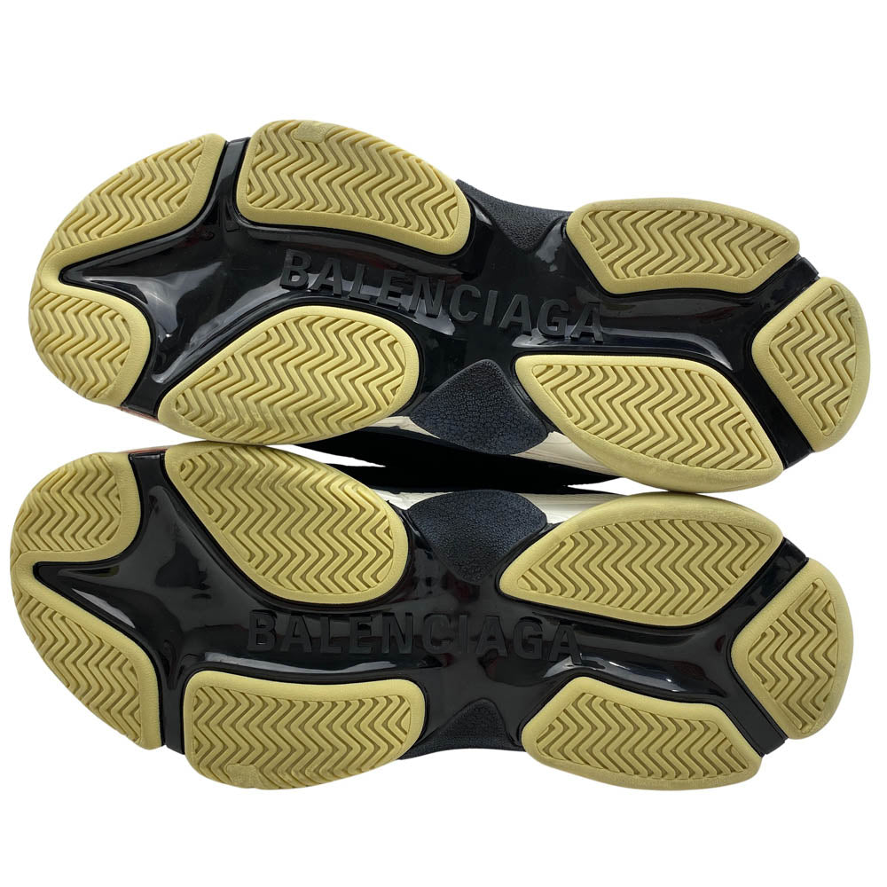 BALENCIAGA バレンシアガ 533882 TRIPLE S トリプルエス スニーカー ブラック系 44(29cm)【極上美品】【中古】