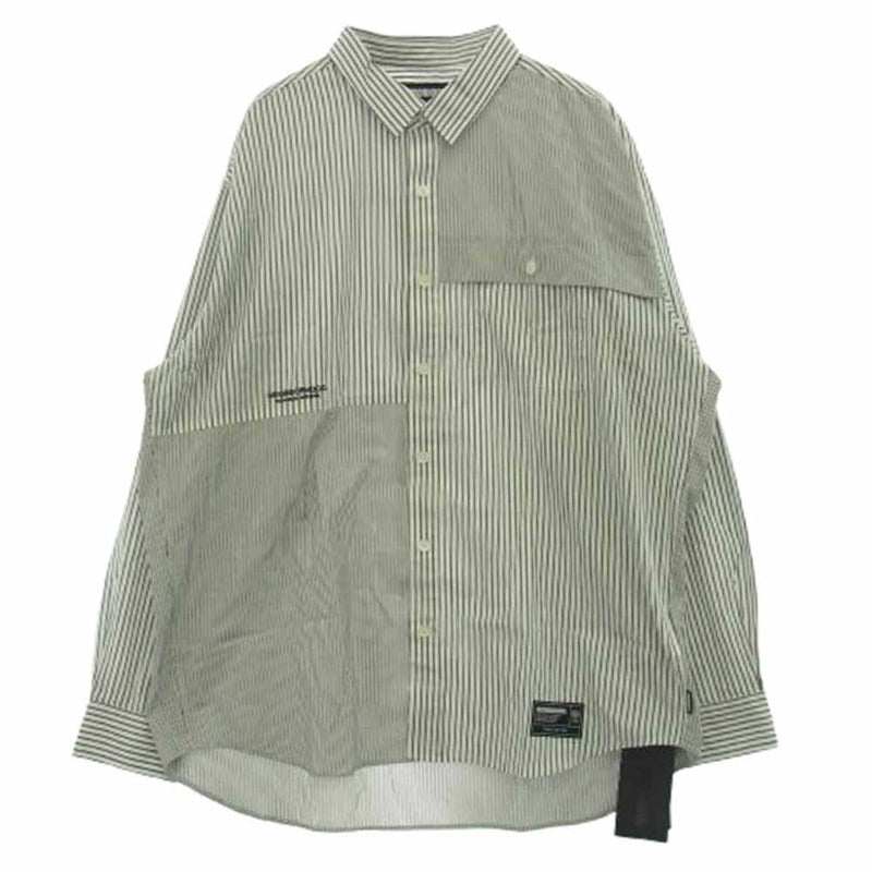NEIGHBORHOOD ネイバーフッド 25AW 252SPNH-SHM05 MULTI STRIPE SHIRT マルチストライプ シャツ ホワイト系 XL【新古品】【未使用】【中古】