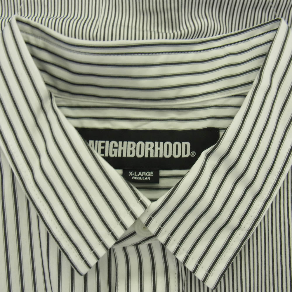 NEIGHBORHOOD ネイバーフッド 25AW 252SPNH-SHM05 MULTI STRIPE SHIRT マルチストライプ シャツ ホワイト系 XL【新古品】【未使用】【中古】