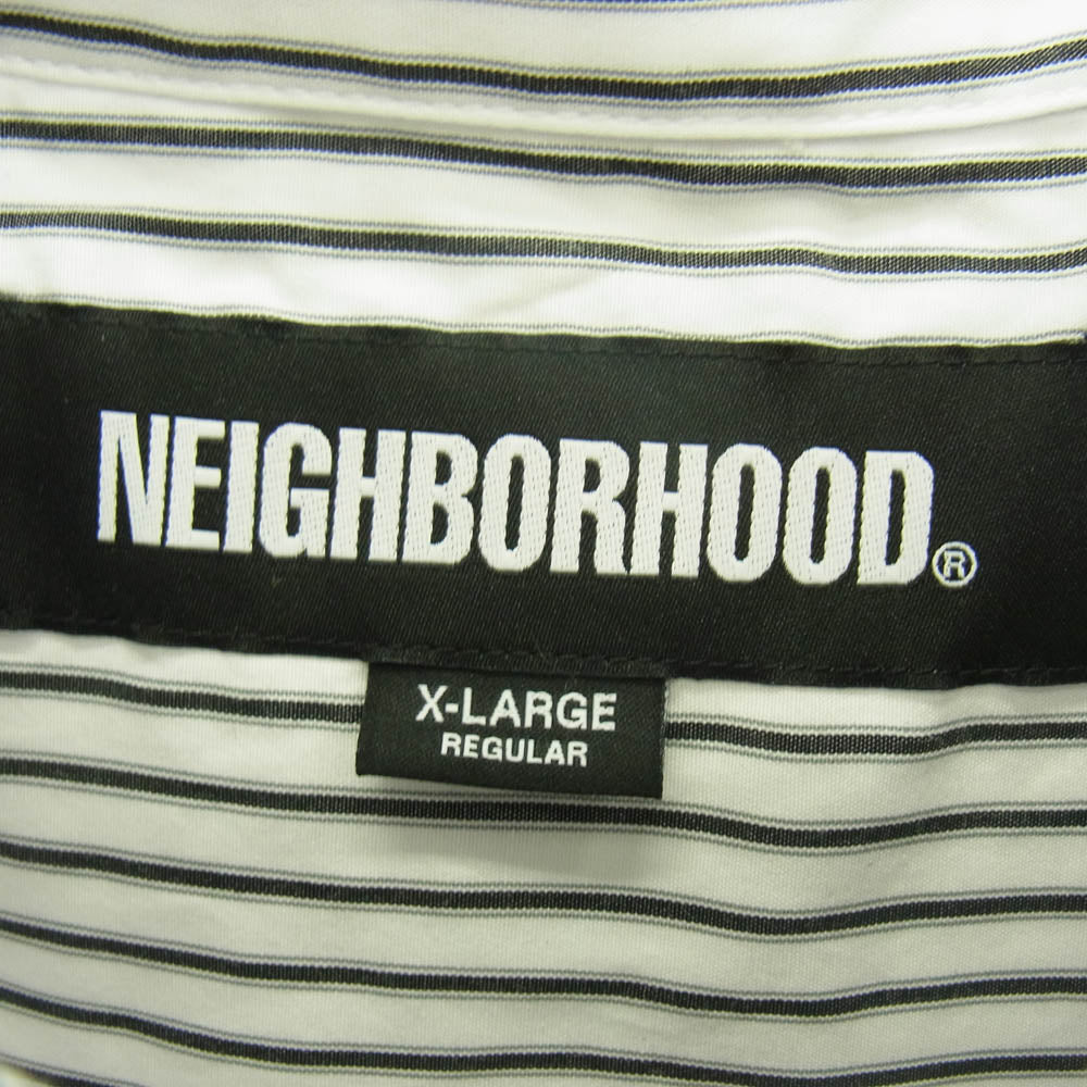NEIGHBORHOOD ネイバーフッド 25AW 252SPNH-SHM05 MULTI STRIPE SHIRT マルチストライプ シャツ ホワイト系 XL【新古品】【未使用】【中古】