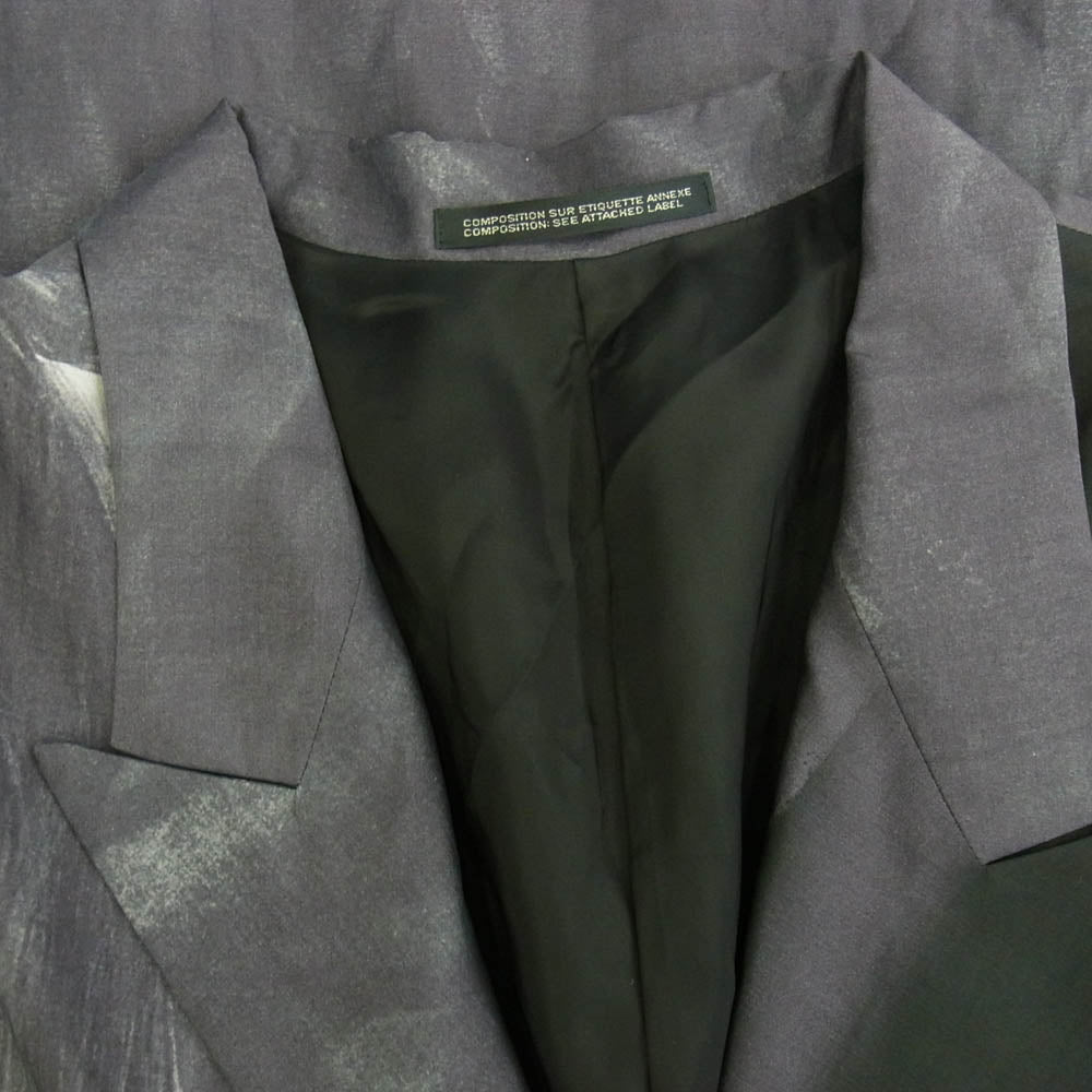 Yohji Yamamoto POUR HOMME ヨウジヤマモトプールオム 23SS HZ-J40-826 Nude 5 Design 3BS Jacket シルク100％ ピークドラペル 3B テーラードジャケット グレー系 3【極上美品】【中古】