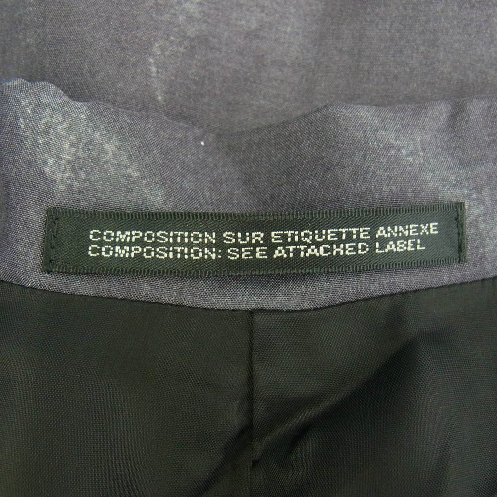 Yohji Yamamoto POUR HOMME ヨウジヤマモトプールオム 23SS HZ-J40-826 Nude 5 Design 3BS Jacket シルク100％ ピークドラペル 3B テーラードジャケット グレー系 3【極上美品】【中古】