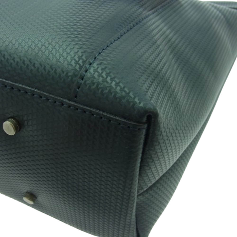 aniary アニアリ 34-02000 G-Film Leather ジーフィルムレザー トートバッグ ビジネスバッグ ネイビー系【新古品】【未使用】【中古】