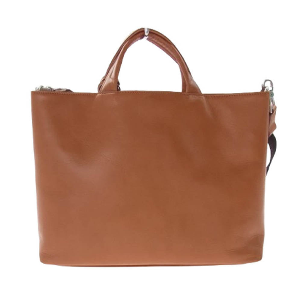 aniary アニアリ 01-03011 Antique Leather アルティザンレザー トートバッグ ショルダー 2WAY ビジネスバッグ オレンジ系【新古品】【未使用】【中古】
