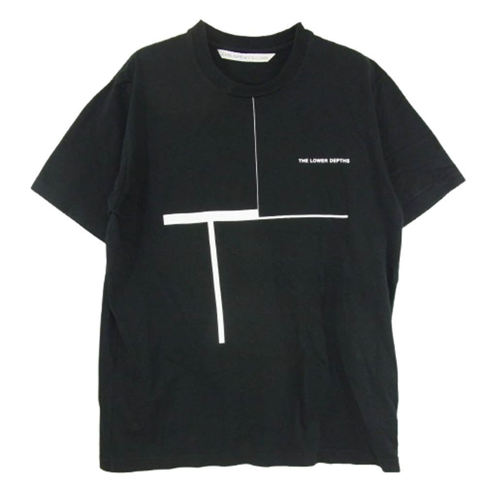 JOHN LAWRENCE SULLIVAN ジョンローレンスサリバン 5A015 THE LOWER DEPTHS クルーネック 半袖 Tシャツ カットソー ブラック系 S【中古】