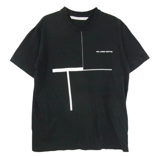 JOHN LAWRENCE SULLIVAN ジョンローレンスサリバン 5A015 THE LOWER DEPTHS クルーネック 半袖 Tシャツ カットソー ブラック系 S【中古】