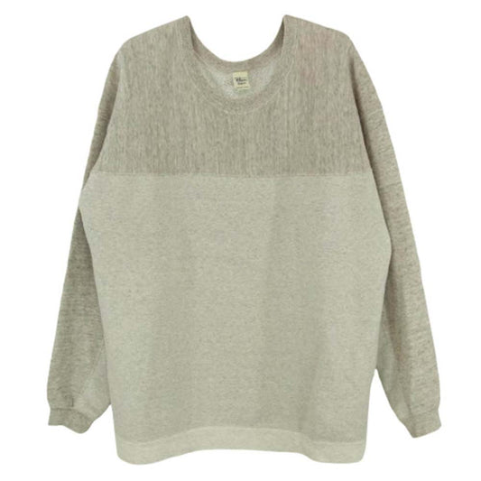 Ron Herman ロンハーマン 121090096-1071 デザイン切替 クルーネック スウェット トレーナー グレー系 XS【中古】