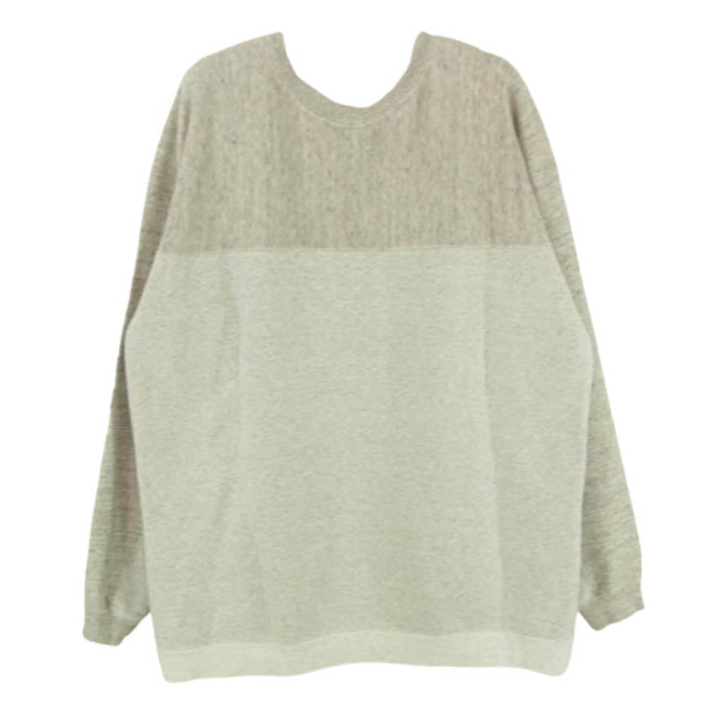 Ron Herman ロンハーマン 121090096-1071 デザイン切替 クルーネック スウェット トレーナー グレー系 XS【中古】