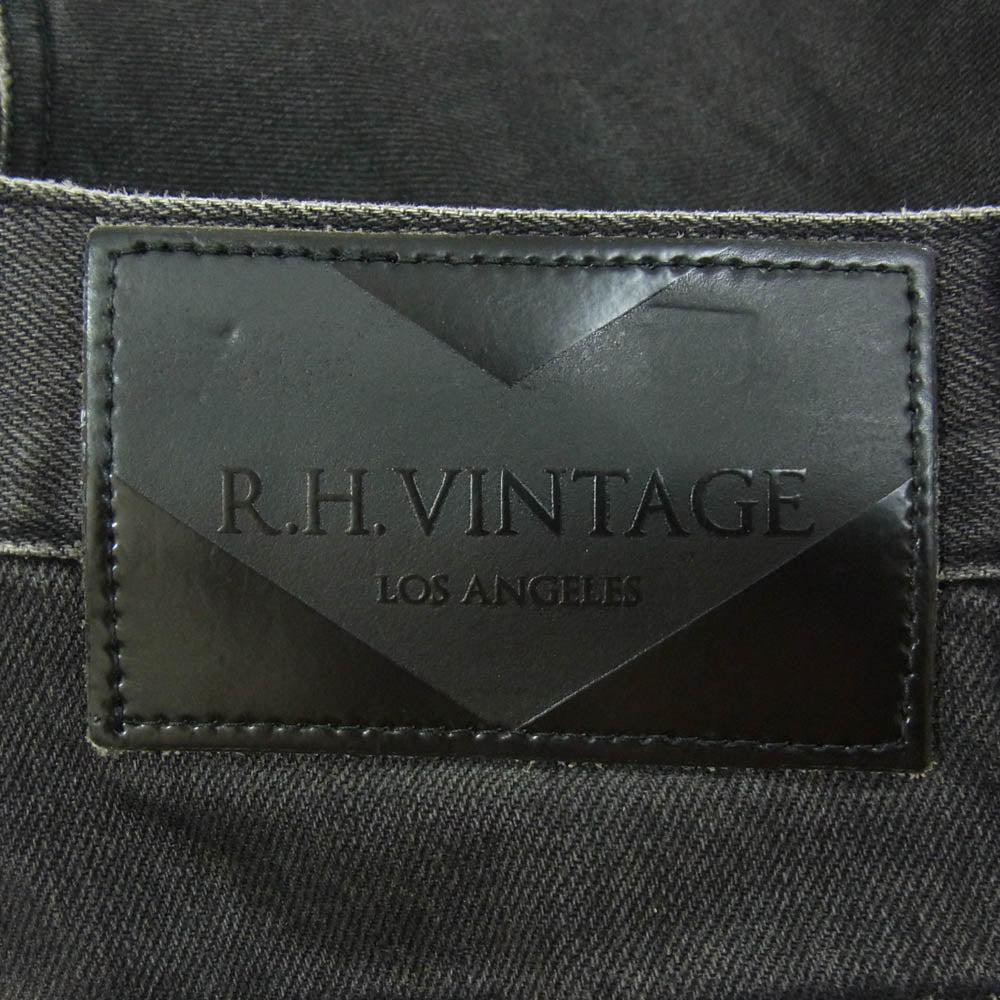 Ron Herman ロンハーマン 222060150-1845 RH VINTAGE LOS ANGELES ポケットダメージ加工 スリムフィット デニムパンツ ジーンズ ブラック系 34【中古】