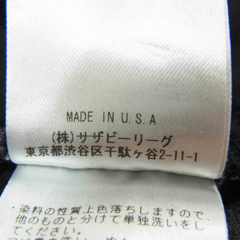 Ron Herman ロンハーマン 222060150-1845 RH VINTAGE LOS ANGELES ポケットダメージ加工 スリムフィット デニムパンツ ジーンズ ブラック系 34【中古】