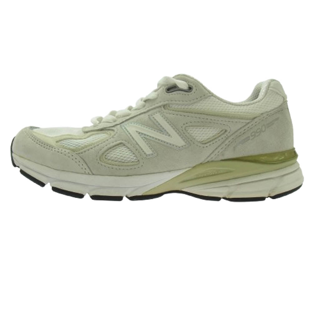 NEW BALANCE ニューバランス M990NC4 スエード メッシュ ローカット スニーカー オフホワイト系 26.5cm【中古】