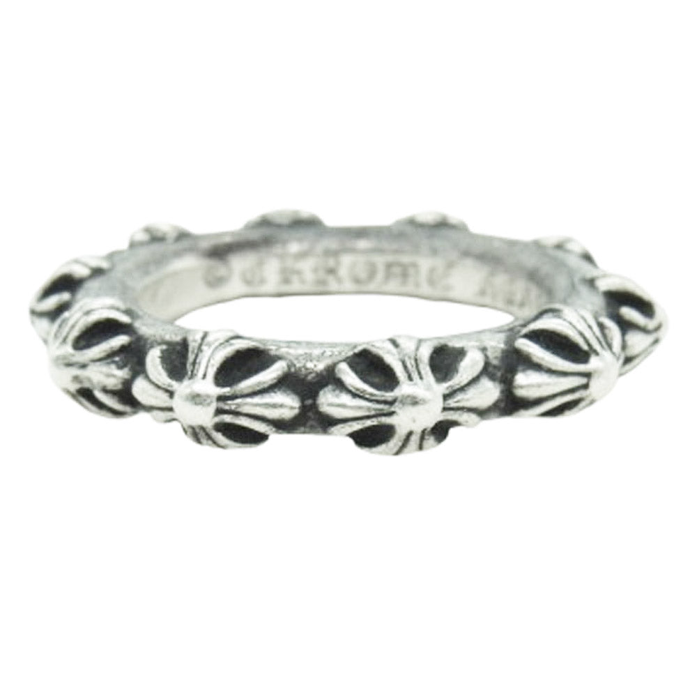CHROME HEARTS クロムハーツ（原本無） CROSS BAND クロスバンド リング シルバー系 24号【中古】