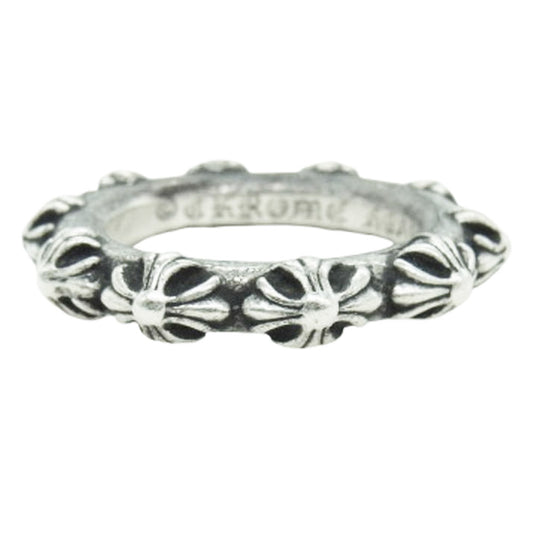 CHROME HEARTS クロムハーツ（原本無） CROSS BAND クロスバンド リング シルバー系 24号【中古】
