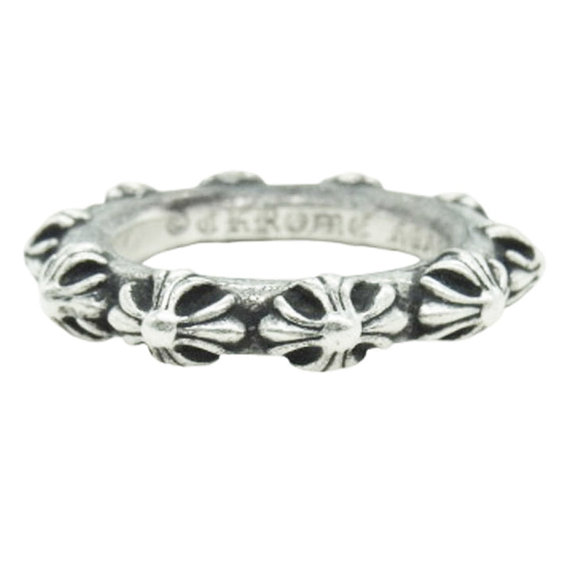 CHROME HEARTS クロムハーツ（原本無） CROSS BAND クロスバンド リング シルバー系 24号【中古】
