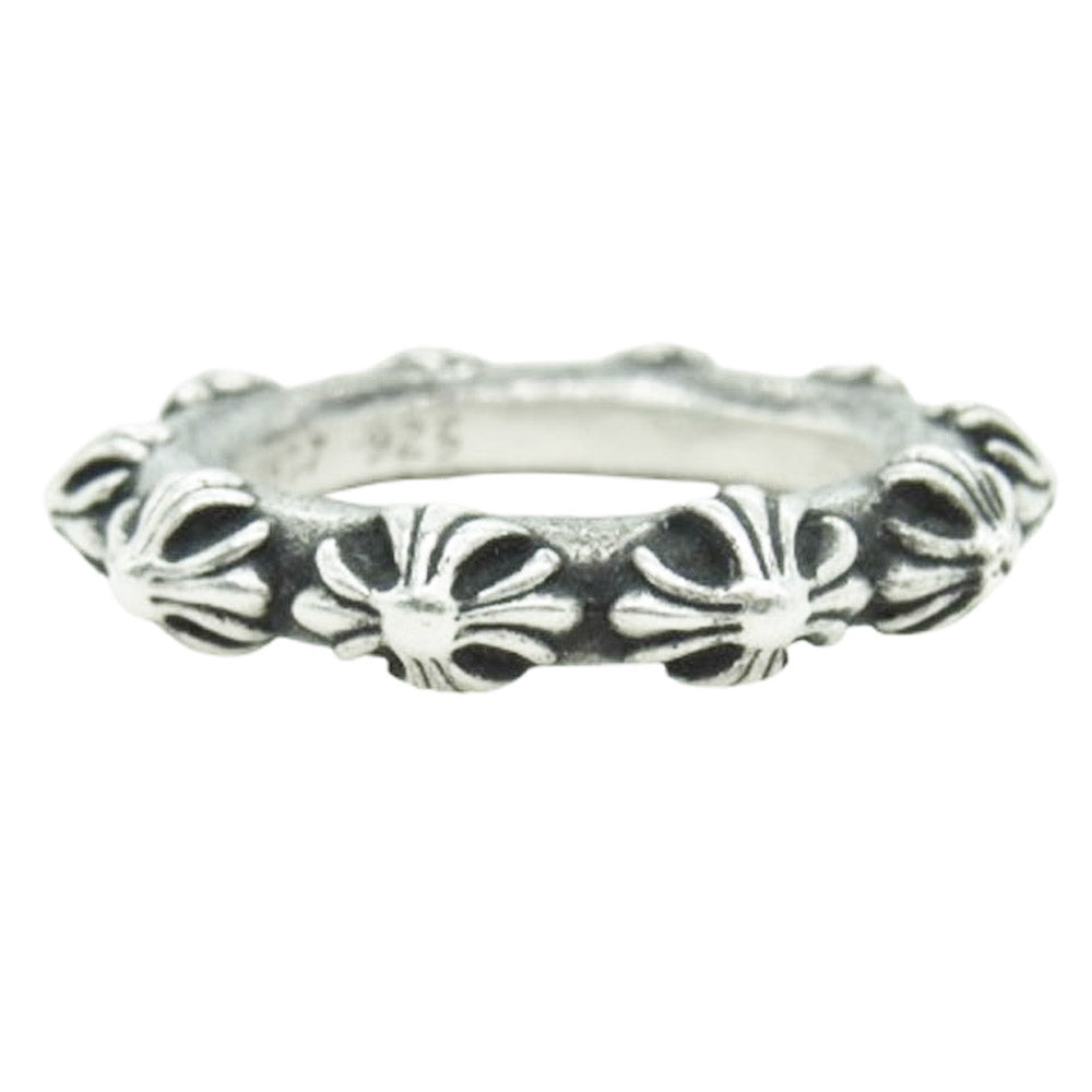 CHROME HEARTS クロムハーツ（原本無） CROSS BAND クロスバンド リング シルバー系 24号【中古】