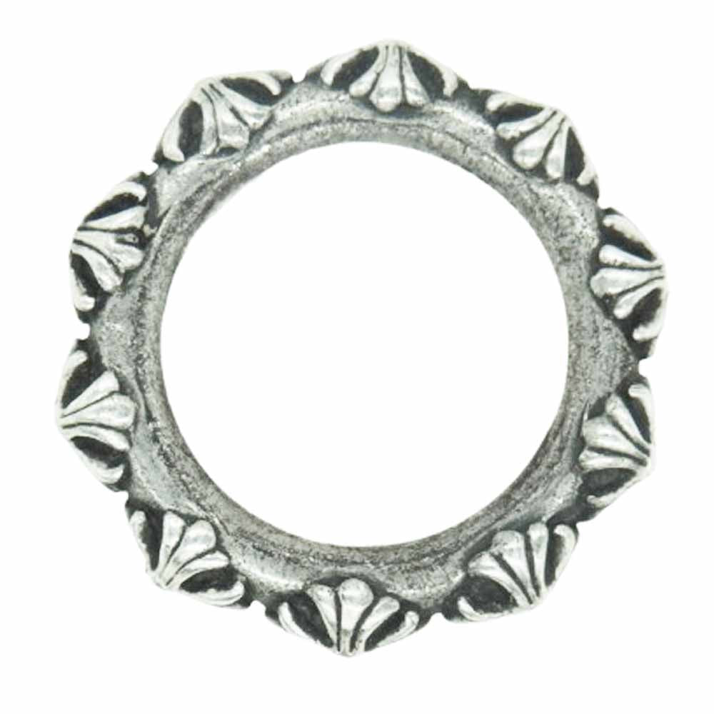 CHROME HEARTS クロムハーツ（原本無） CROSS BAND クロスバンド リング シルバー系 24号【中古】