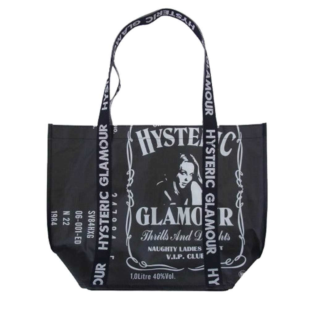 HYSTERIC GLAMOUR ヒステリックグラマー WHISKY ECO BAG エコバッグ ブラック系【中古】