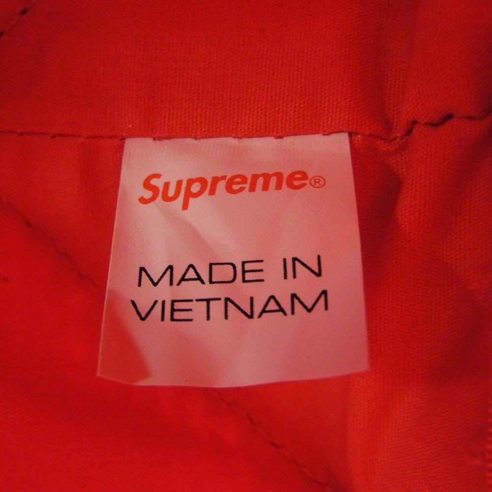 Supreme シュプリーム 20SS Raffia Tote ラフィア トートバッグ レッド系【極上美品】【中古】