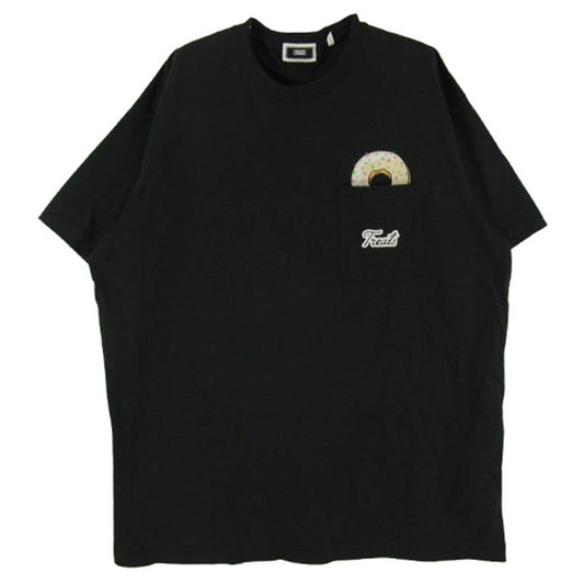 KITH キス Treats Doughnut Special プリント Tシャツ 半袖カットソー ブラック系 L【中古】