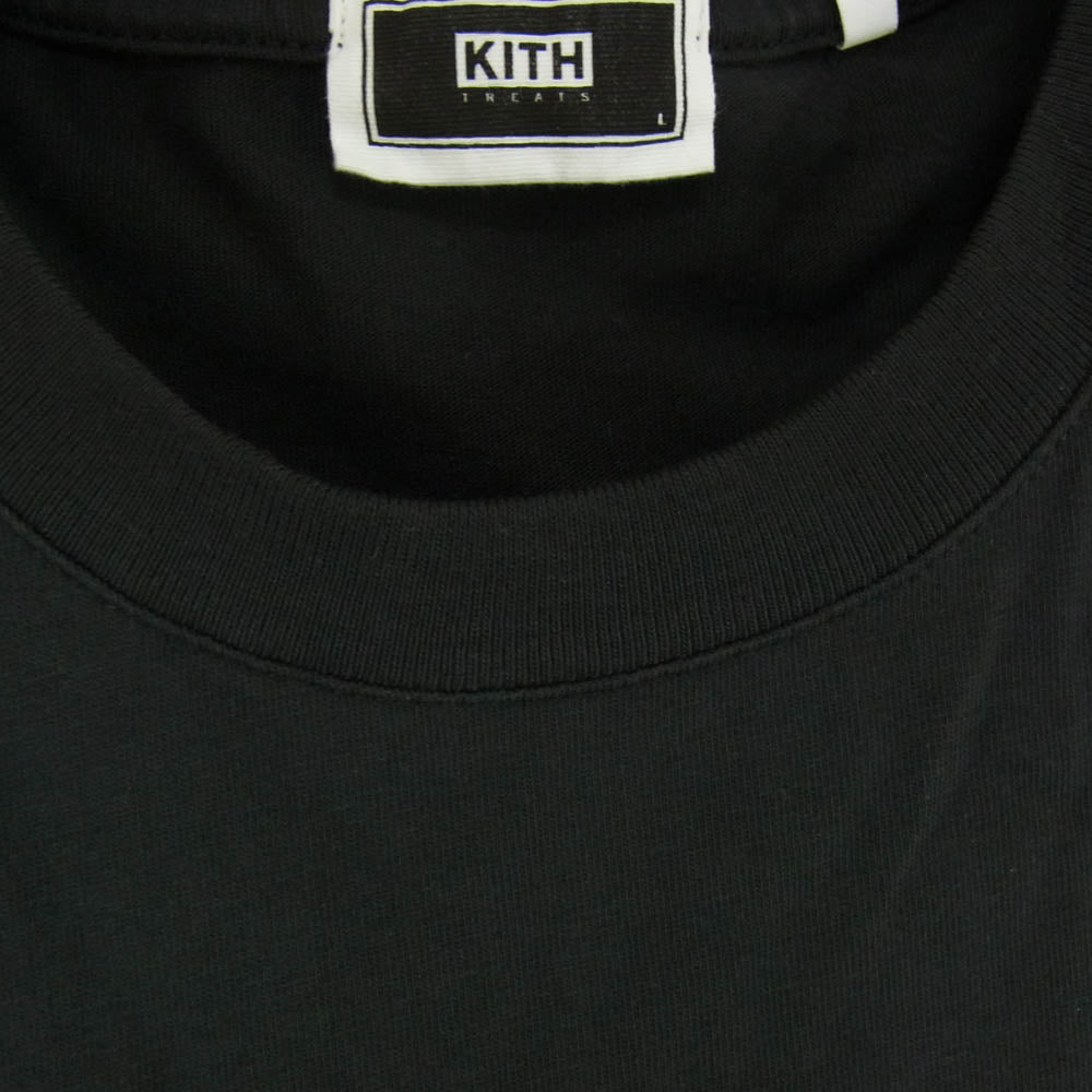 KITH キス Treats Doughnut Special プリント Tシャツ 半袖カットソー ブラック系 L【中古】