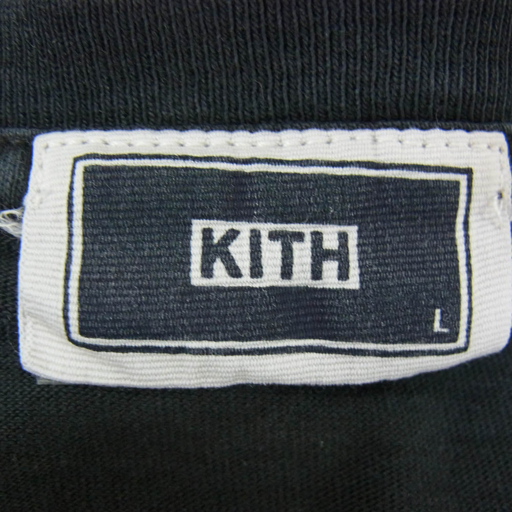 KITH キス ニードルポイント Tシャツ 半袖カットソー ブラック系 L【中古】