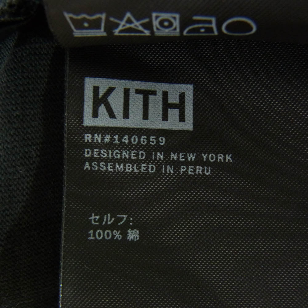 KITH キス ニードルポイント Tシャツ 半袖カットソー ブラック系 L【中古】