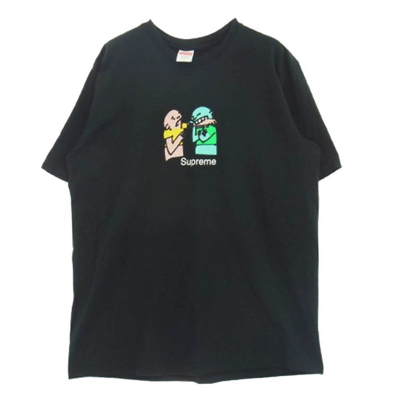 Supreme シュプリーム 19AW Bite tee フロントプリント Tシャツ 半袖カットソー ブラック系 L【中古】