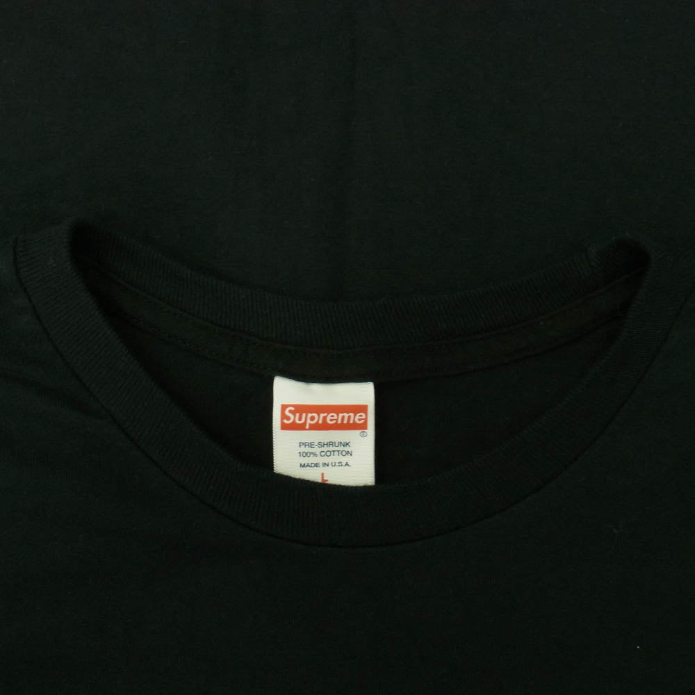 Supreme シュプリーム 19AW Bite tee フロントプリント Tシャツ 半袖カットソー ブラック系 L【中古】