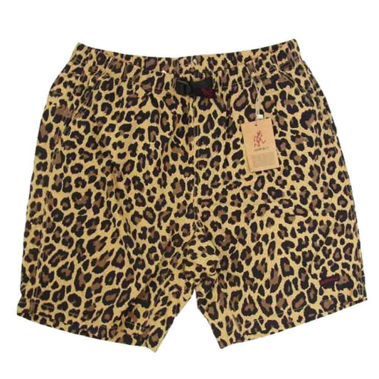 Gramicci グラミチ GUP-20S037 SHELL PACKABLE SHORTS レオパード柄 シェルパッカブル ショーツ ブラウン系 L【極上美品】【中古】