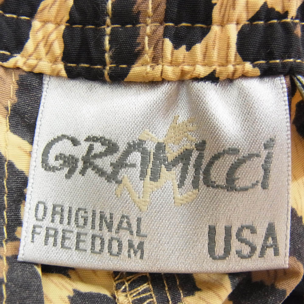 Gramicci グラミチ GUP-20S037 SHELL PACKABLE SHORTS レオパード柄 シェルパッカブル ショーツ ブラウン系 L【極上美品】【中古】