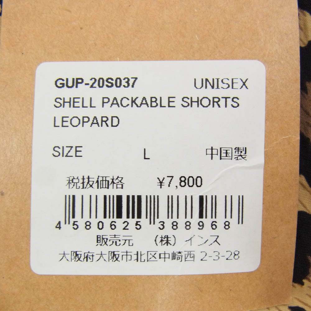 Gramicci グラミチ GUP-20S037 SHELL PACKABLE SHORTS レオパード柄 シェルパッカブル ショーツ ブラウン系 L【極上美品】【中古】