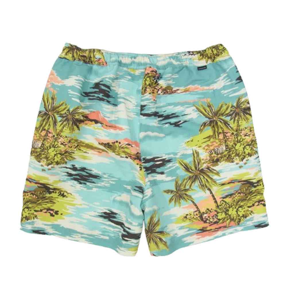 COACH コーチ CK396 ハワイアン プリント スイム トランクス ブルー系 M【中古】