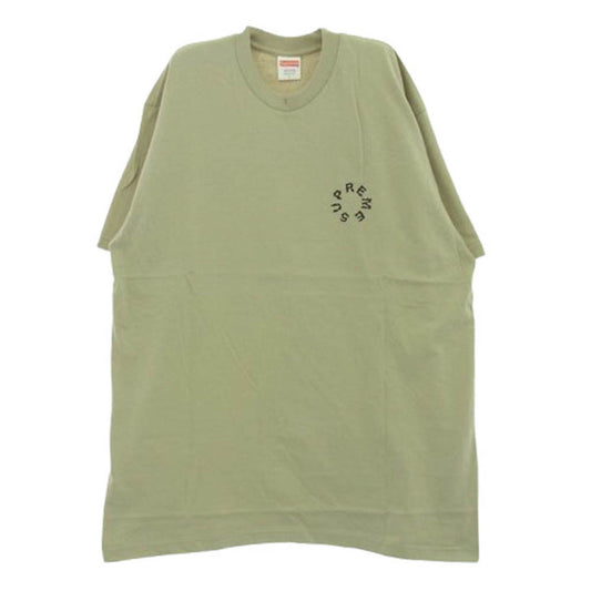 Supreme シュプリーム 20SS Marble Tee マーブルサークルロゴ グラフィック Tシャツ 半袖カットソー ベージュ系 L【極上美品】【中古】