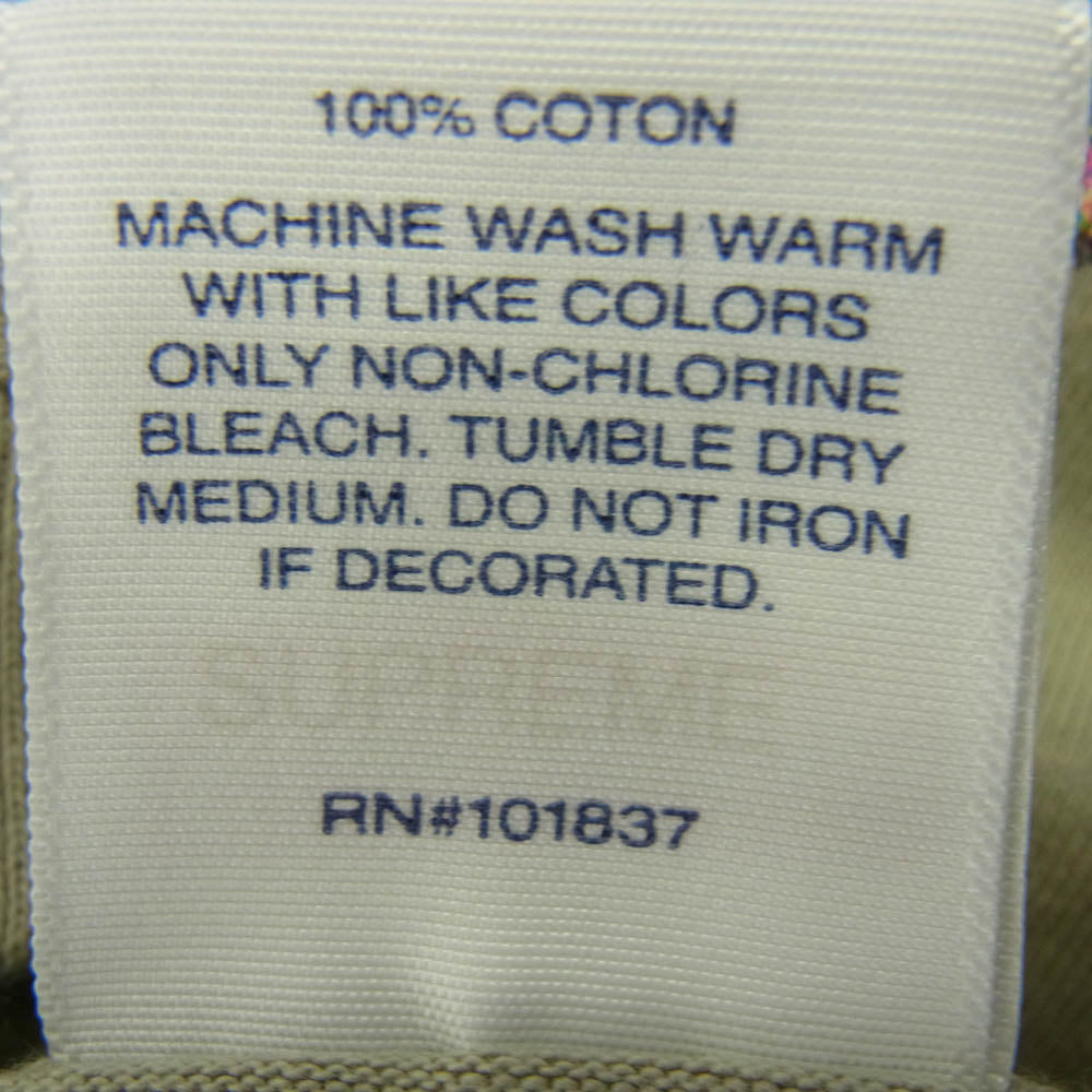 Supreme シュプリーム 20SS Marble Tee マーブルサークルロゴ グラフィック Tシャツ 半袖カットソー ベージュ系 L【極上美品】【中古】