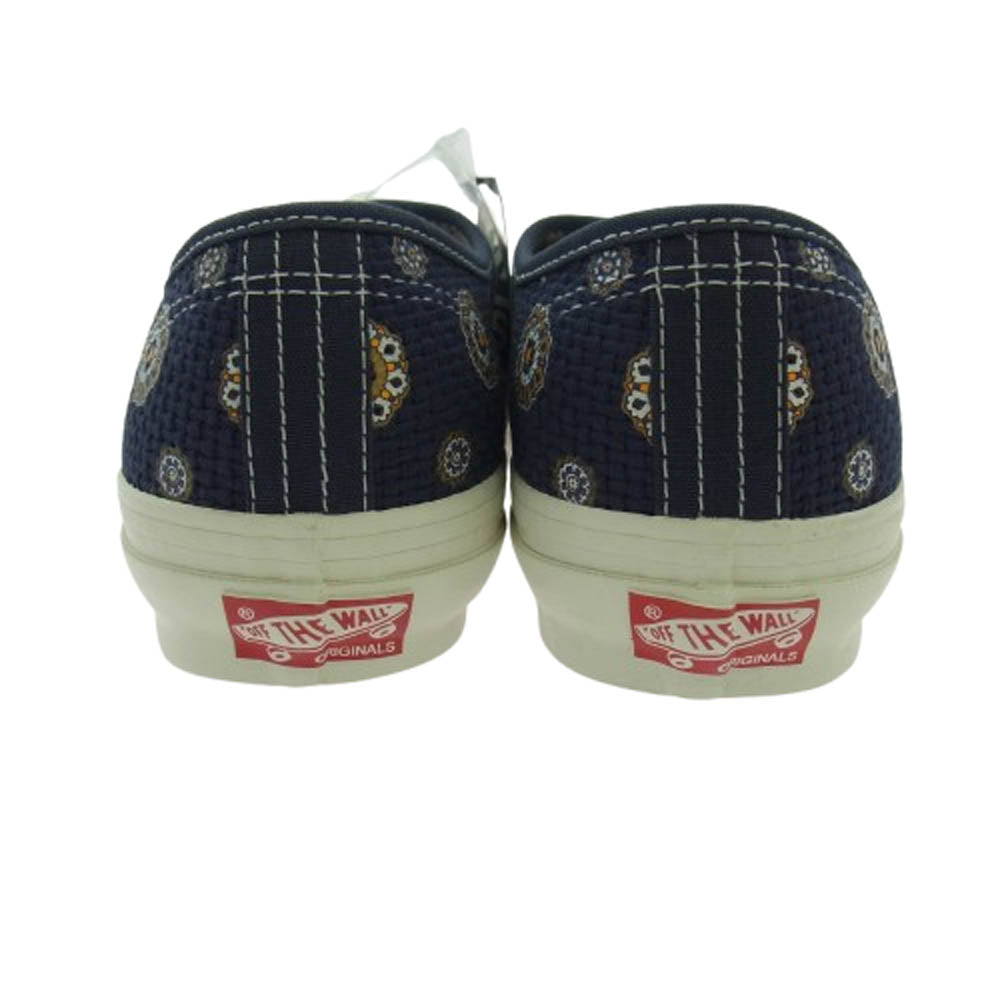 VANS バンズ VN0A4BV90VB × KITH キス OG AUTHENTIC LX Vault Medallion オーセンティック ローカットスニーカー ネイビー系 27.5cm【極上美品】【中古】