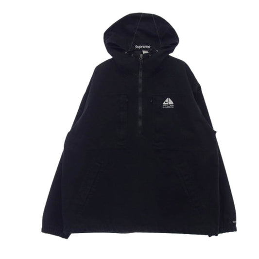 Supreme シュプリーム 22AW × NIKE ACG ナイキ エーシージー Denim Pullover デニムプルオーバージャケット ブラック系 L【中古】