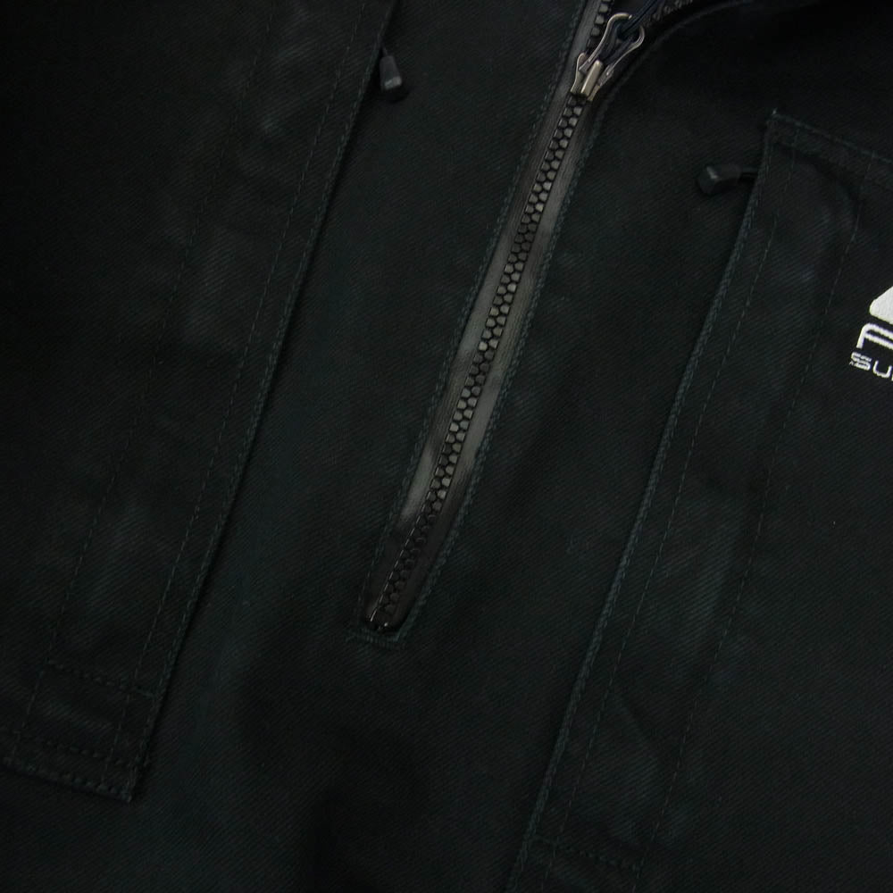 Supreme シュプリーム 22AW × NIKE ACG ナイキ エーシージー Denim Pullover デニムプルオーバージャケット ブラック系 L【中古】