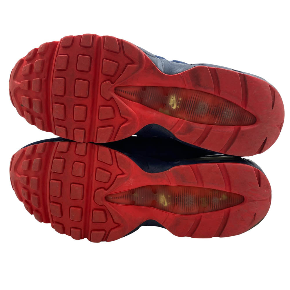 NIKE ナイキ 609048-400 Air Max 95 Obsidian Action Red エアマックス スニーカー ネイビー系 28.5cm【中古】