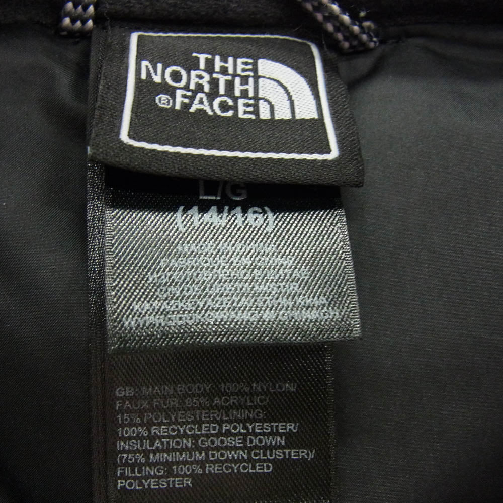 THE NORTH FACE ノースフェイス HYVENT 550 ハイヴェント ダウンコート ボーイズサイズ ブラック系 L【中古】